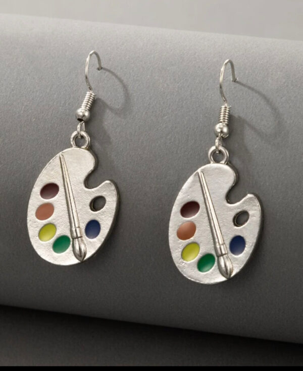 Painters Pallet Earrings