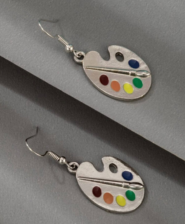 Painters Pallet Earrings - Image 2