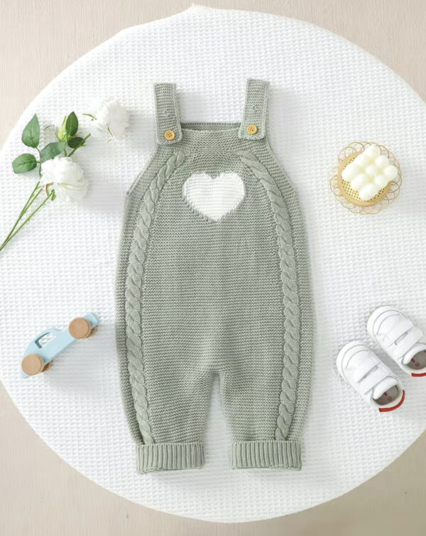 Knitted Unisex Baby Romper