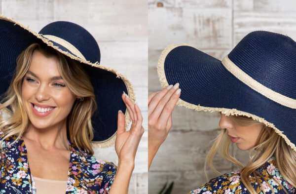 Navy Blue Sun Hat