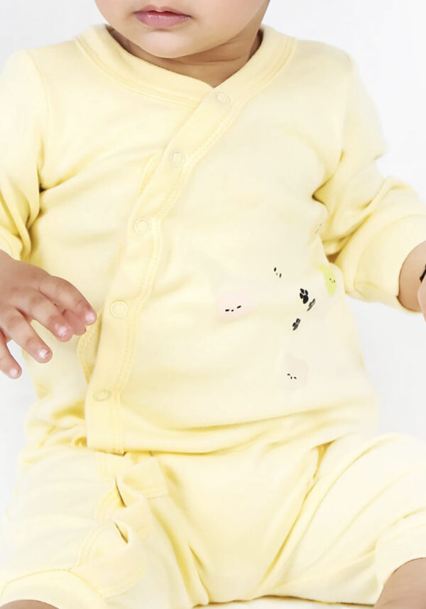 Kids Romper Yellow Print - Image 2