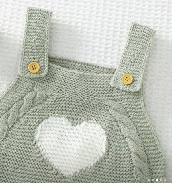 Knitted Unisex Baby Romper - Image 3